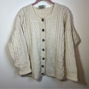 Cozy Cream Cable Knit Cardigan